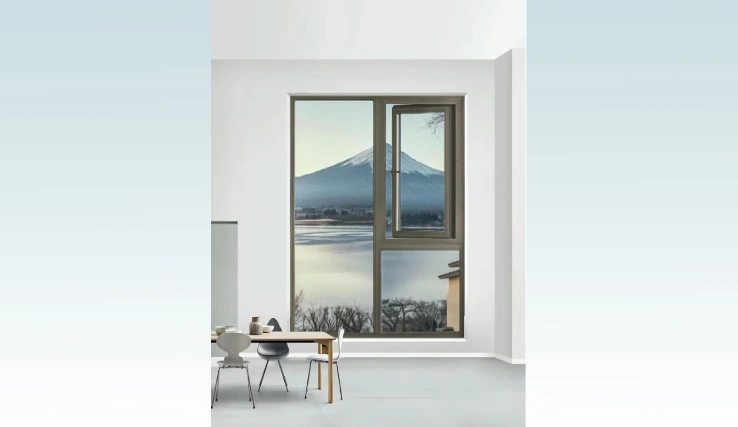 98 series aluminum-clad wood energy-saving window-front Awning Window (Thermal Break)